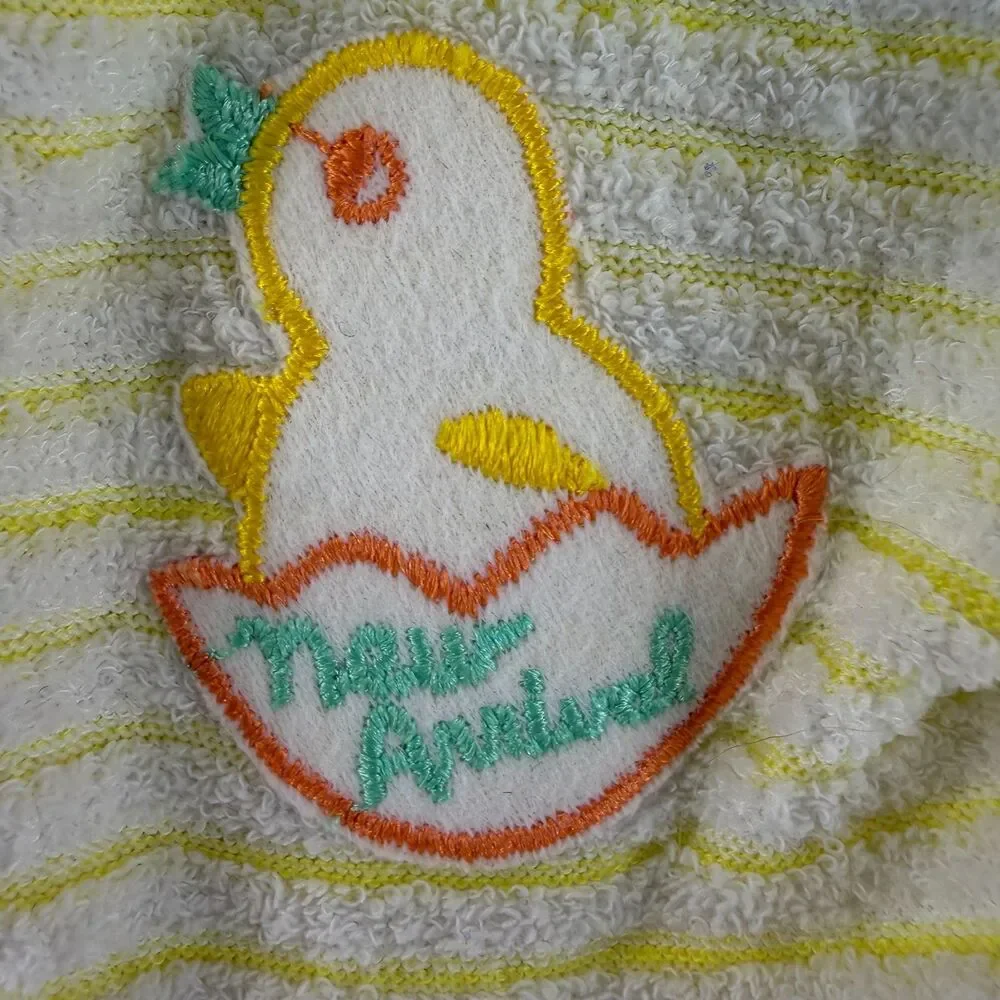 Vintage JCPenney Toddletime Baby Sleeper XS Birth-9 Lbs Terry Duck New Arrival